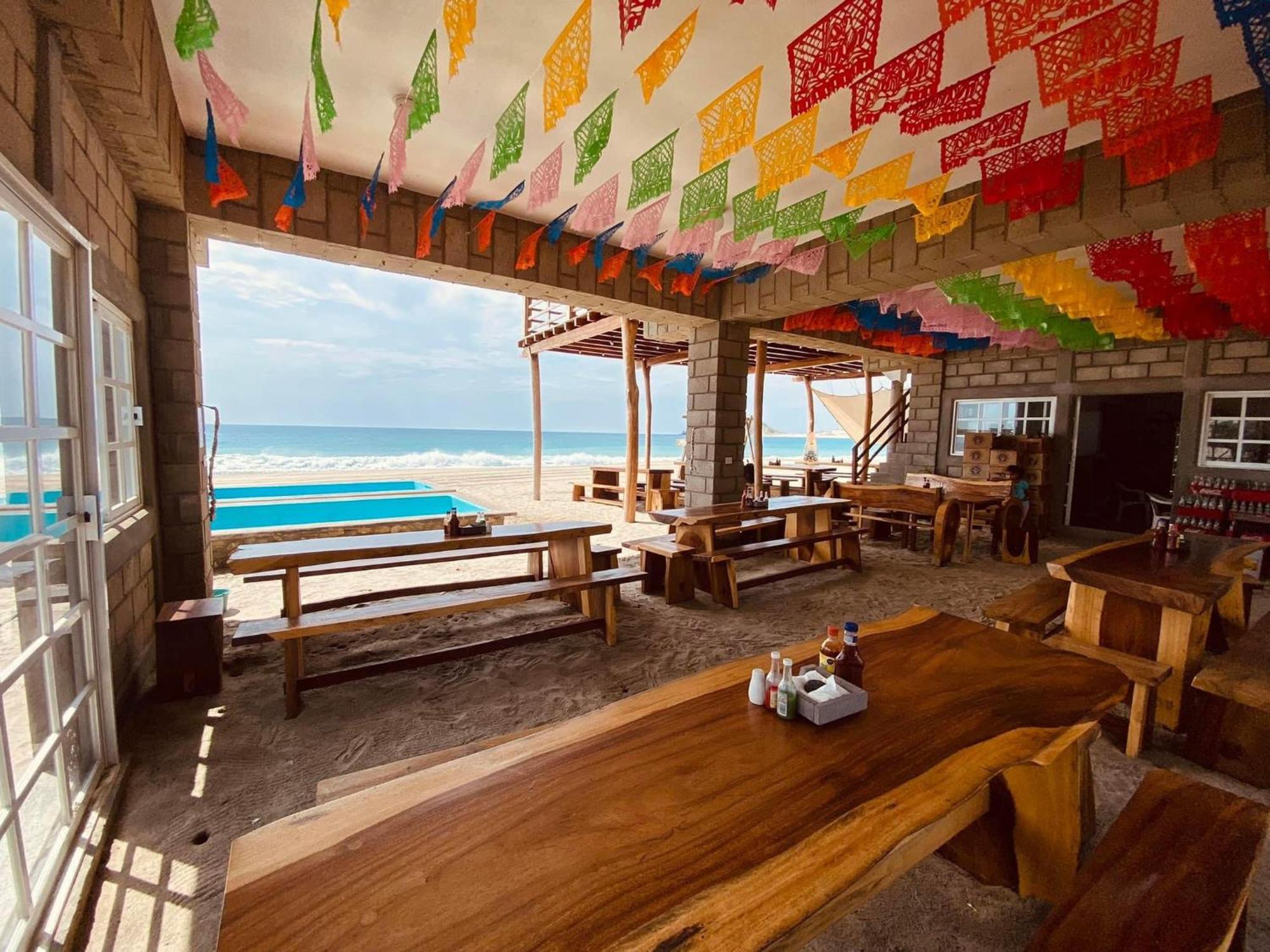 Sal Marina Restaurante Y Cabanas Salina Cruz Esterno foto